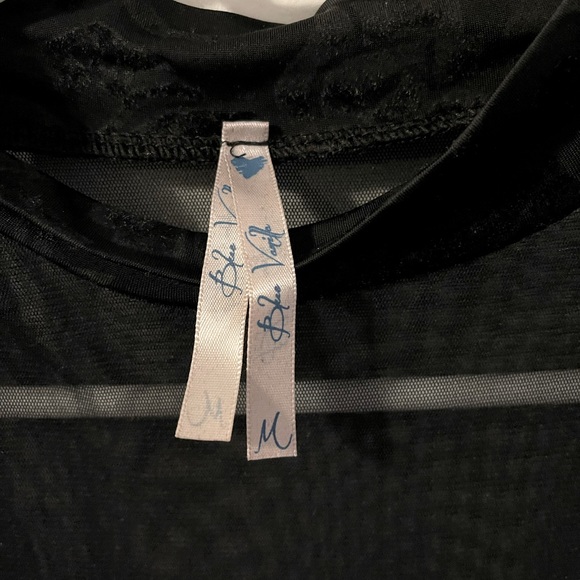 black mockneck sleeveless mini dress - Picture 6 of 6